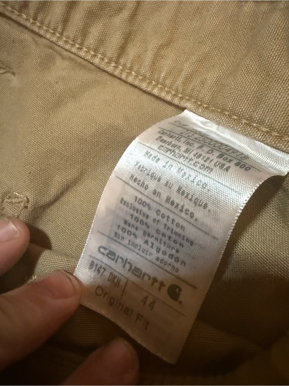 Carhartt B147 DKH Men’s Brown Work Shorts - Picture 3 of 5
